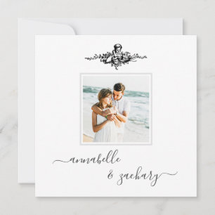 *~* Cherub-Ringe QR PHOTO AR6 RSVP Hochzeit Einladung
