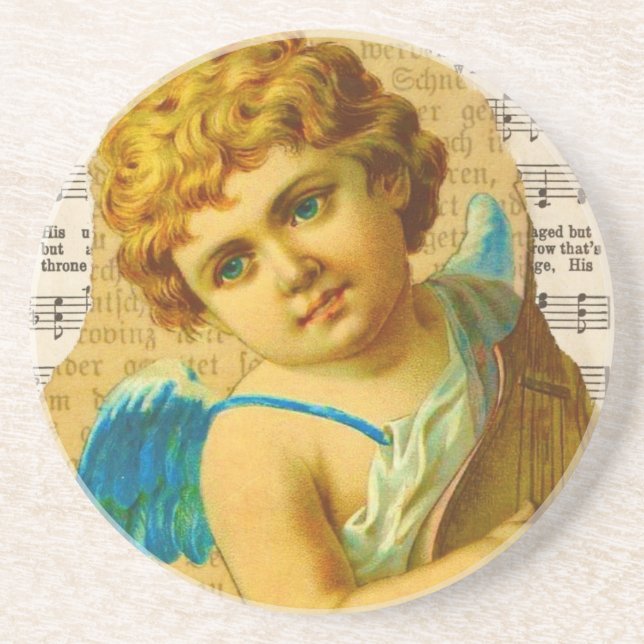 Cherub Sandstein Untersetzer (Vorne)
