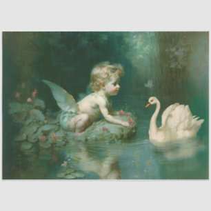 Cherub-Spiel im Tissue-Tissue Seidenpapier