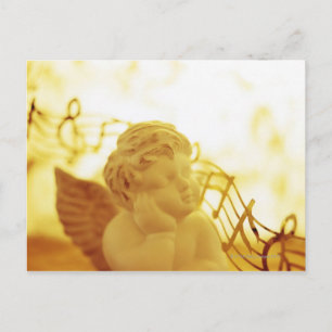 Cherub-Statue Postkarte