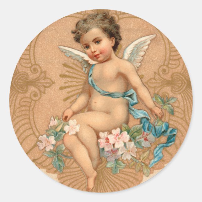 Cherub Valentines Day Stickers (Vorderseite)