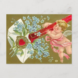 Cherub Valentinstagskarte anpassbar Feiertagspostkarte