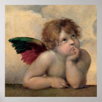Cherub von Sistine Madonna nach Raphael