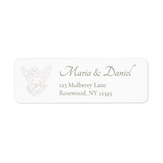 Cherub Wedding Return Address Label