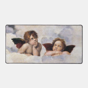 Cherubim, geflügelte Engel Gemälde von Raffael  Schreibtischunterlage