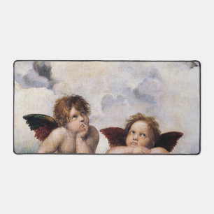 Cherubinen, geflügelte Engel Gemälde von Raffael  Schreibtischunterlage