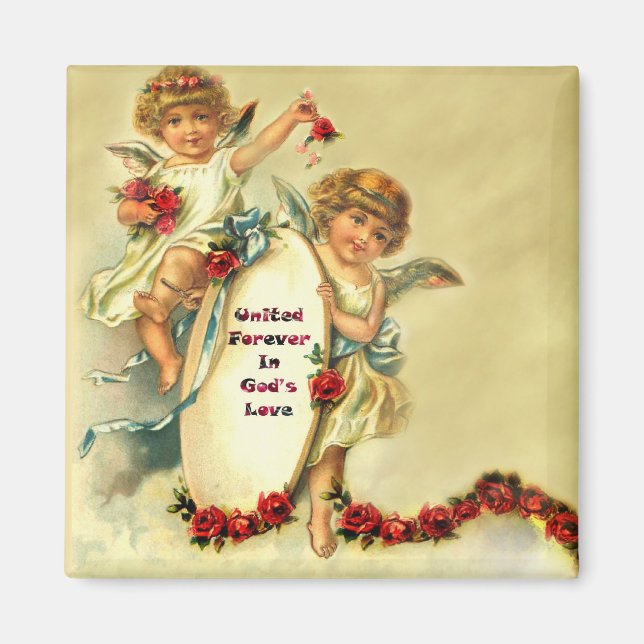 Cherubs Gottes Liebe Magnet (Vorne)