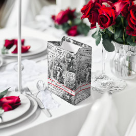 Cherubs in der Liebe Romantische Vintage französis Mittlere Geschenktüte