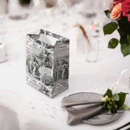 Cherubs in Love Romantic French Toile Mittlere Geschenktüte