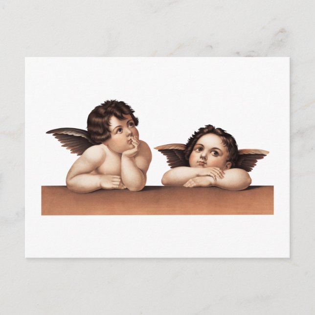 Cherubs nach Raphael (1890). Postkarte (Vorderseite)