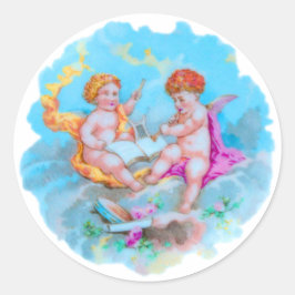 Cherubs. Runder Aufkleber