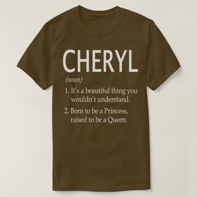 Cheryl Name Gift 109 T-Shirt (Design vorne)