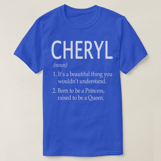 Cheryl Name Gift 45 T-Shirt (Design vorne)