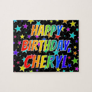 "CHERYL" Vorname, Spaß "GLÜCKLICHER BIRTHTAG" Puzzle