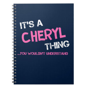 Cheryl, was man nicht verstehen würde notizblock
