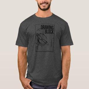 Cheryls zeichnender Block - Schwarzes T-Shirt