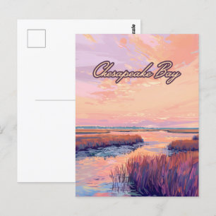 Chesapeake Bay Annapolis Maryland Virginia Sunrise Postkarte