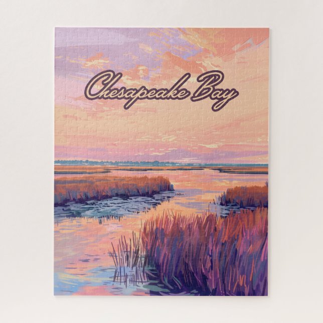 Chesapeake Bay Annapolis Maryland Virginia Sunrise Puzzle (Vertikal)