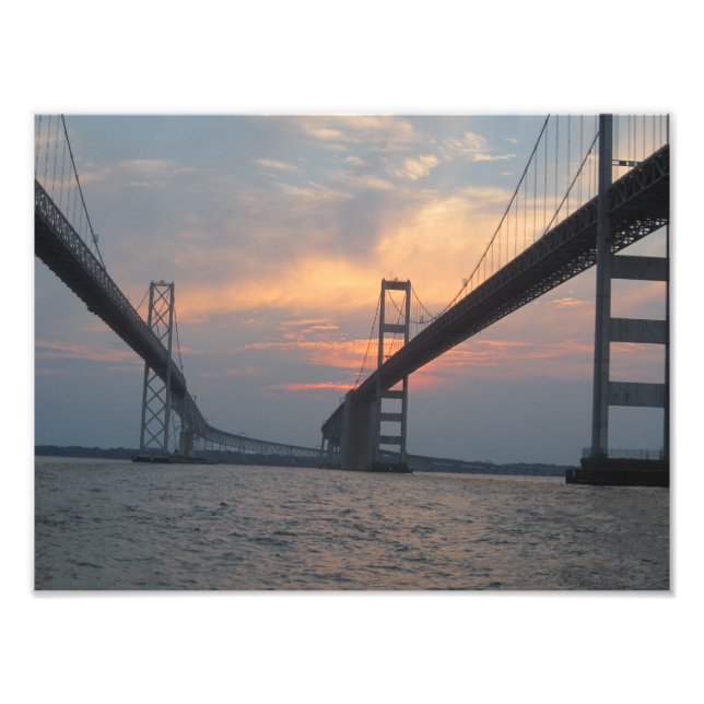 Chesapeake Bay Bridge Foto Poster (Vorne)