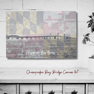Chesapeake Bay Bridge Maryland Overlay Leinwand