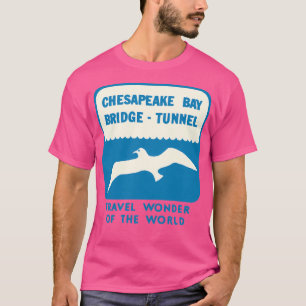 Chesapeake Bay Bridge Tunnel Vintage Reise Decal T-Shirt