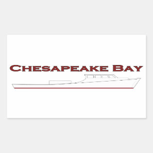 Chesapeake Bay Deadboat Rechteckiger Aufkleber