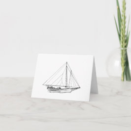 Chesapeake Bay-Fisch-Segelboot Karte