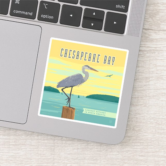 Chesapeake Bay größte Küste Nordamerikas Aufkleber (Detail)