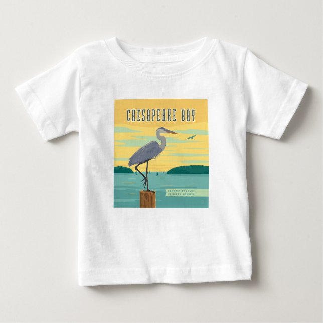 Chesapeake Bay größte Küste Nordamerikas Baby T-shirt (Vorderseite)