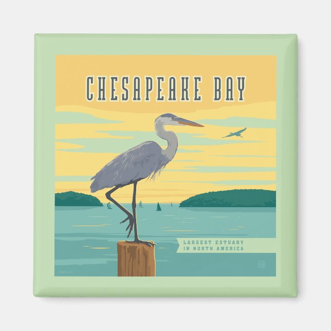 Chesapeake Bay größte Küste Nordamerikas Magnet (Vorne)