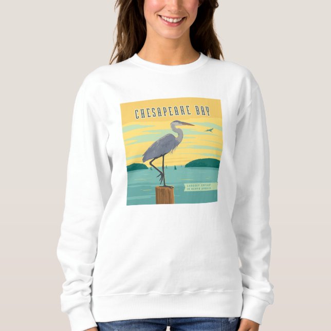 Chesapeake Bay größte Küste Nordamerikas Sweatshirt (Vorderseite)