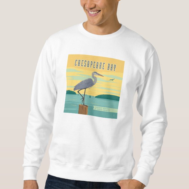 Chesapeake Bay größte Küste Nordamerikas Sweatshirt (Vorderseite)