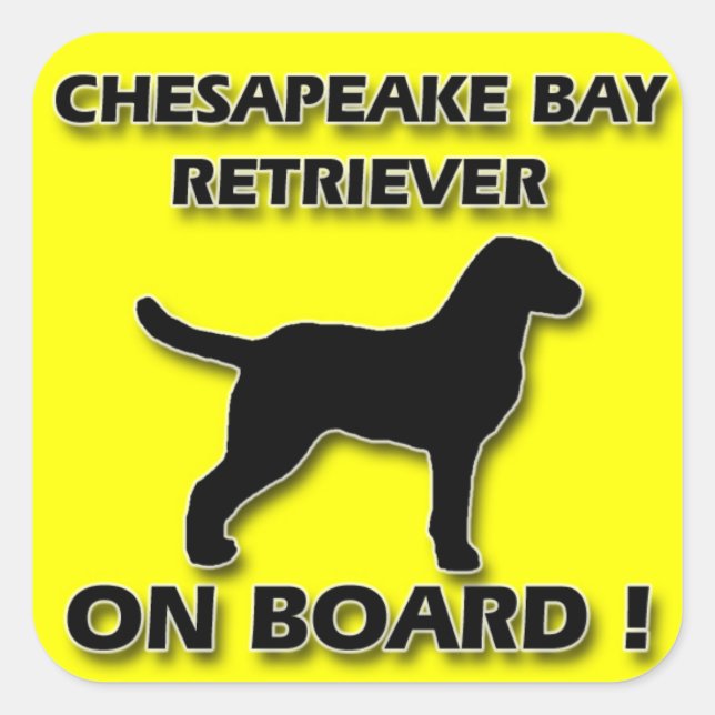 Chesapeake Bay Retriever Aufkleber (Vorderseite)