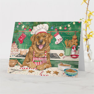 Chesapeake Bay Retriever Backen: Festives Weihnach Karte