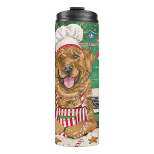Chesapeake Bay Retriever Backen: Festliches Weihna Thermosbecher