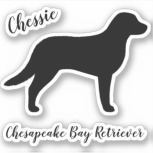 Chesapeake Bay Retriever Chessie Dog Silhouette Aufkleber