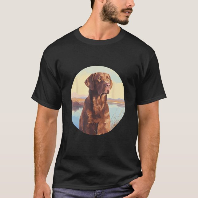 Chesapeake Bay Retriever Dog Cute Dog Breed T-Shirt (Vorderseite)
