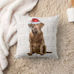 Chesapeake Bay Retriever Dog Weihnachtsfeiertag Kissen
