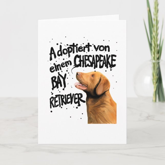 Chesapeake Bay Retriever-Geschenk Karte (Vorderseite)