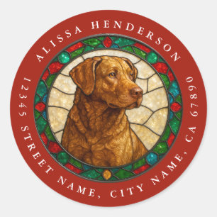 Chesapeake Bay Retriever Hund runde Aufkleber