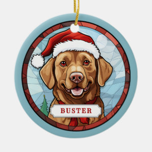 Chesapeake Bay Retriever Keramik Circle Ornament