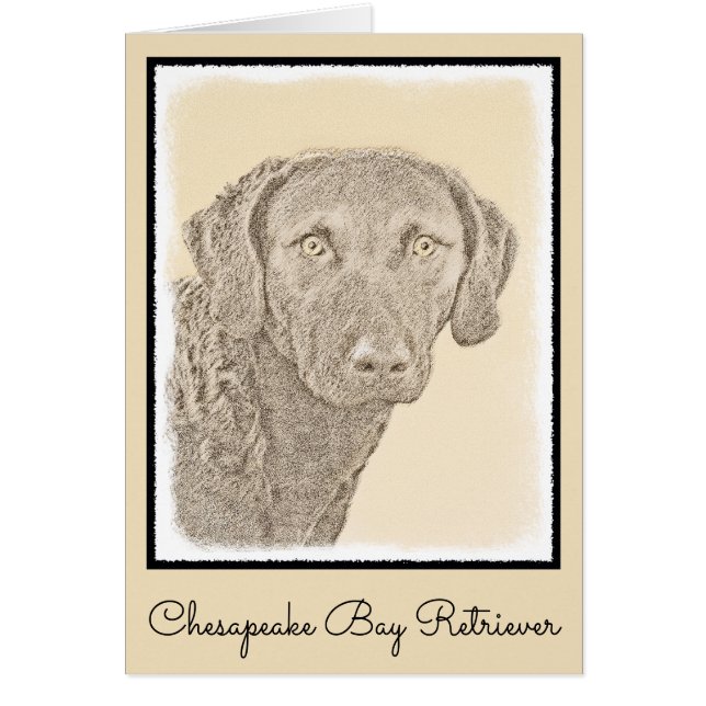 Chesapeake Bay Retriever Malerei Original Dog Art (Vorne)