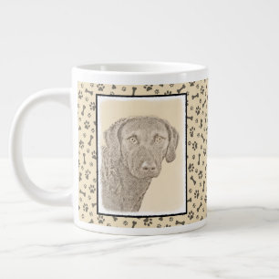 Chesapeake Bay Retriever Malerei Original Dog Art Jumbo-Tasse