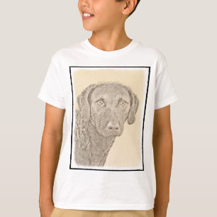 Chesapeake Bay Retriever Malerei Original Dog Art T-Shirt