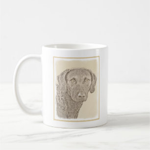 Chesapeake Bay Retriever Malerei Original Dog Art Tasse