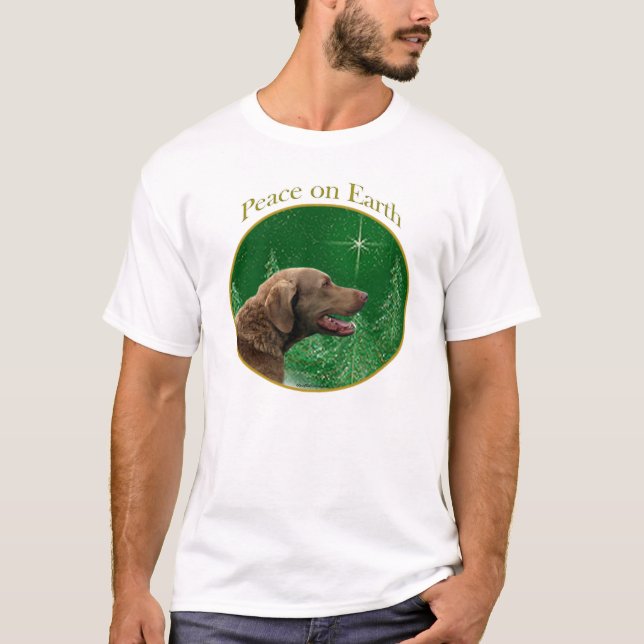 Chesapeake Bay Retriever Peace T-Shirt (Vorderseite)