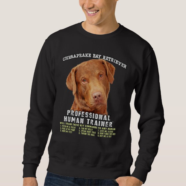 Chesapeake Bay Retriever Professional Human Traine Sweatshirt (Vorderseite)