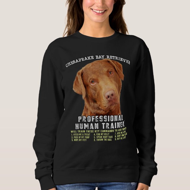 Chesapeake Bay Retriever Professional Human Traine Sweatshirt (Vorderseite)