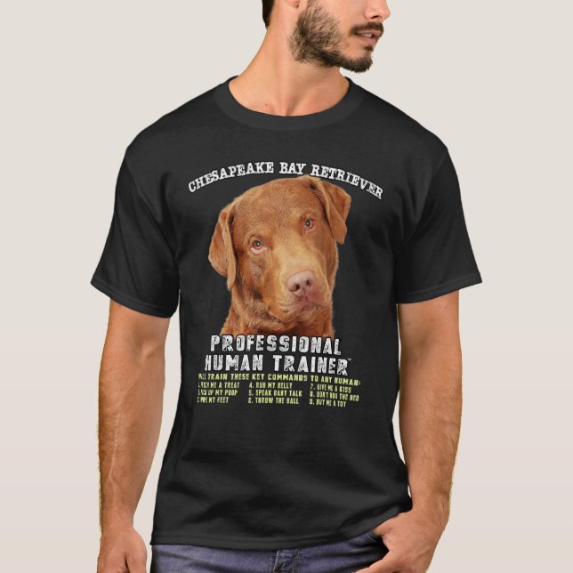 Chesapeake Bay Retriever Professional Human Traine T-Shirt (Vorderseite)