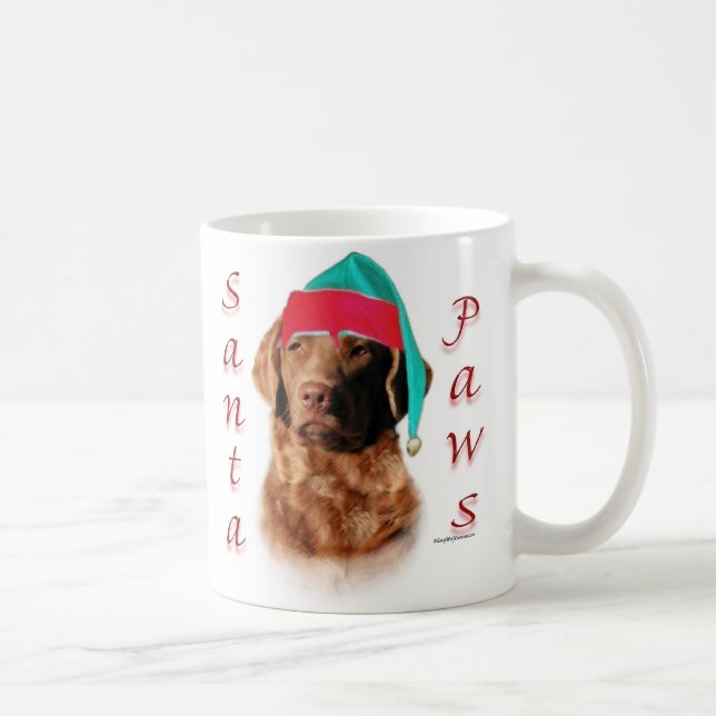 Chesapeake Bay Retriever Santa Paws Tasse (Rechts)